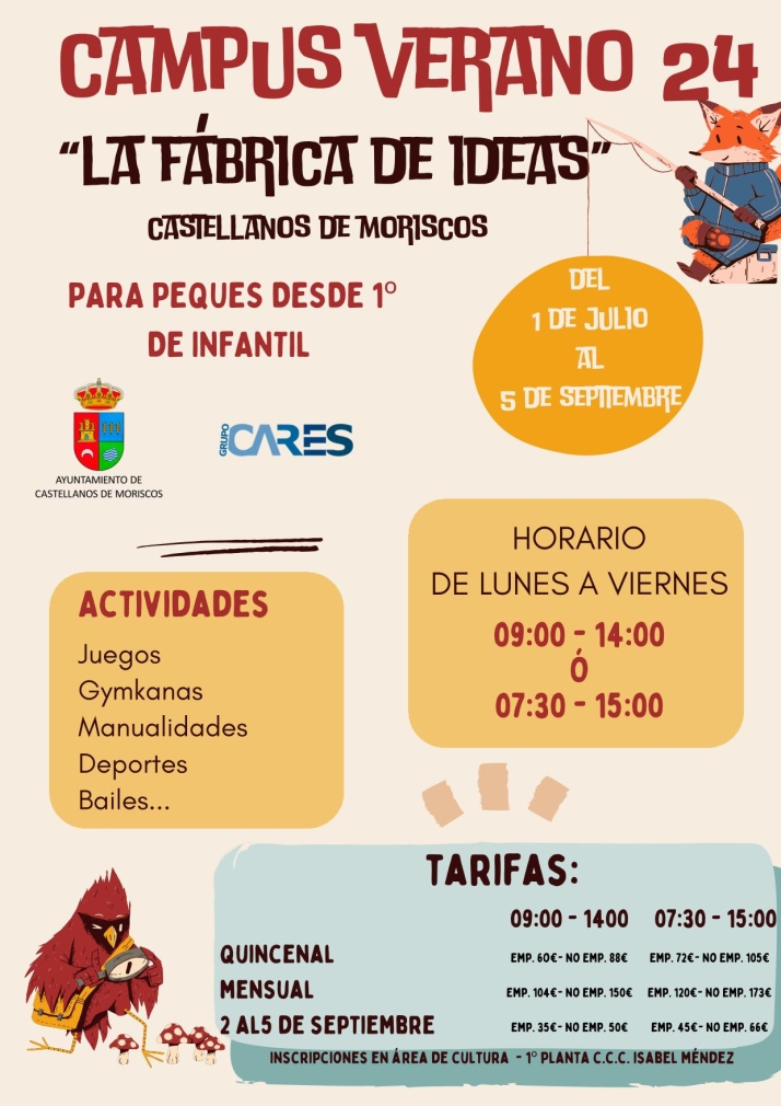 M&uacute;sica, talleres de verano, d&iacute;a de la infancia... amplia programaci&oacute;n para disfrutar en Castellanos de Moriscos | Imagen 3