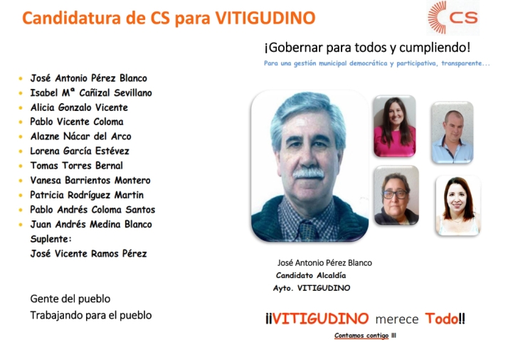 Jos&eacute; Antonio P&eacute;rez Blanco propone un dec&aacute;logo de medidas para relanzar Vitigudino | Imagen 1