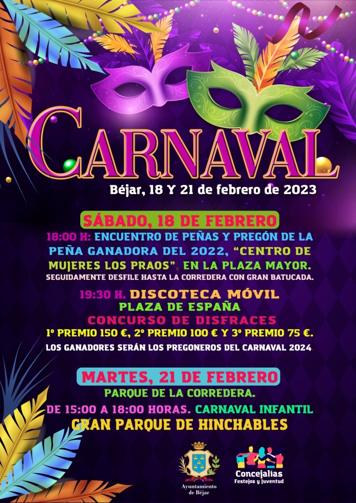 Cortes de tr&aacute;fico con motivo de Carnaval en B&eacute;jar | Imagen 1