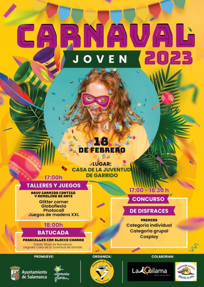 Desfile, batucada y concurso de disfraces con premios para celebrar el Carnaval en Garrido | Imagen 1