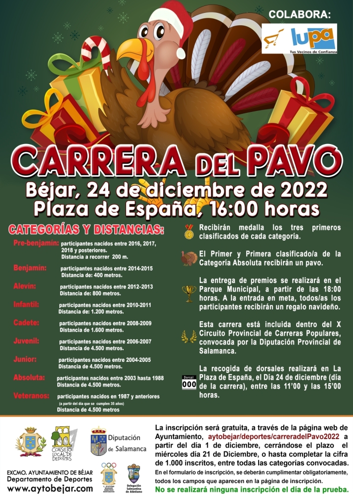 La Carrera del Pavo regresa al calendario deportivo de B&eacute;jar | Imagen 1