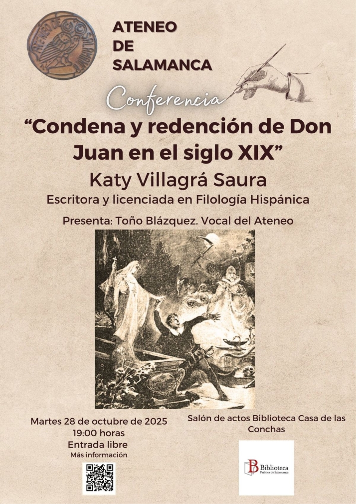 'Condena y redenci&oacute;n de Don Juan en el siglo XIX', en el Ateneo de Salamanca | Imagen 1