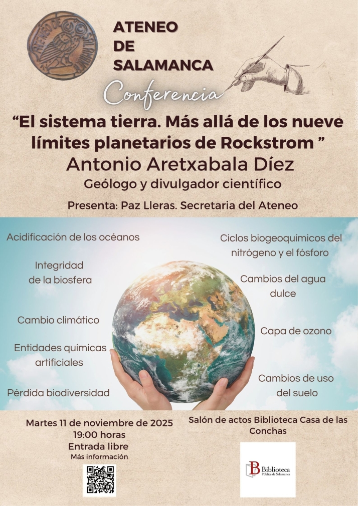 El ge&oacute;logo Antonio Aretxabala analiza los l&iacute;mites planetarios en una conferencia del Ateneo | Imagen 1