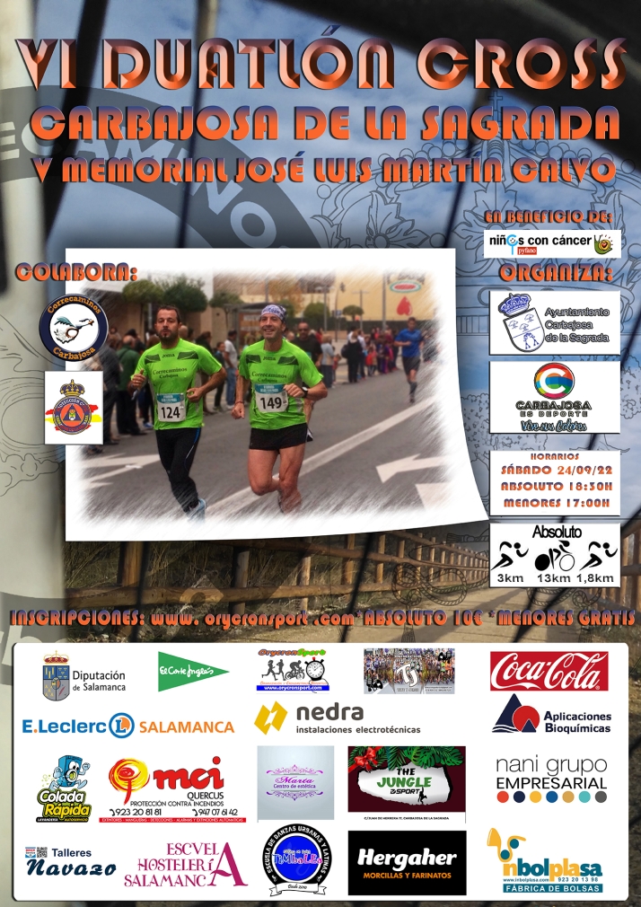 Carbajosa acoger&aacute; el Duatl&oacute;n Cross, que este a&ntilde;o ser&aacute; a favor de Pyfano para los ni&ntilde;os con c&aacute;ncer  | Imagen 1