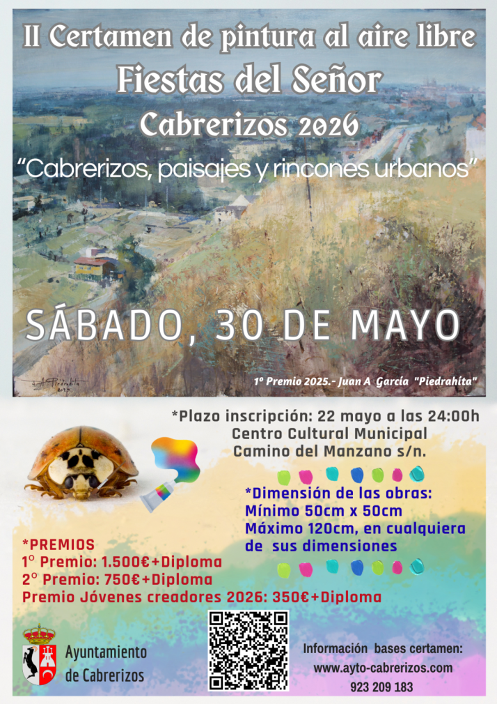 Puedes ganar 1.500 euros en el II Certamen de Pintura al Aire Libre de Cabrerizos | Imagen 1