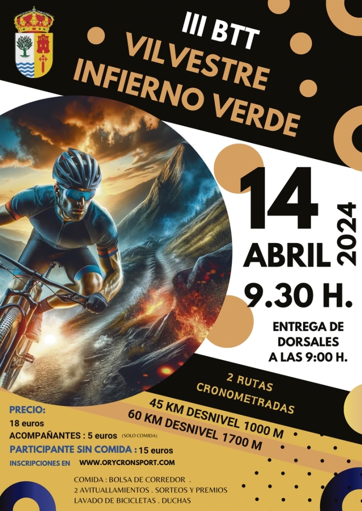 Vilvestre vivir&aacute; el 14 de abril el III Infierno Verde BTT | Imagen 1