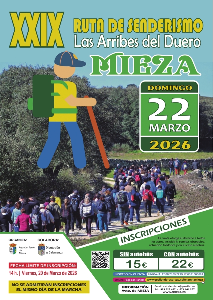 Mieza abre las inscripciones para la XXIX Ruta de Senderismo Las Arribes del Duero | Imagen 1
