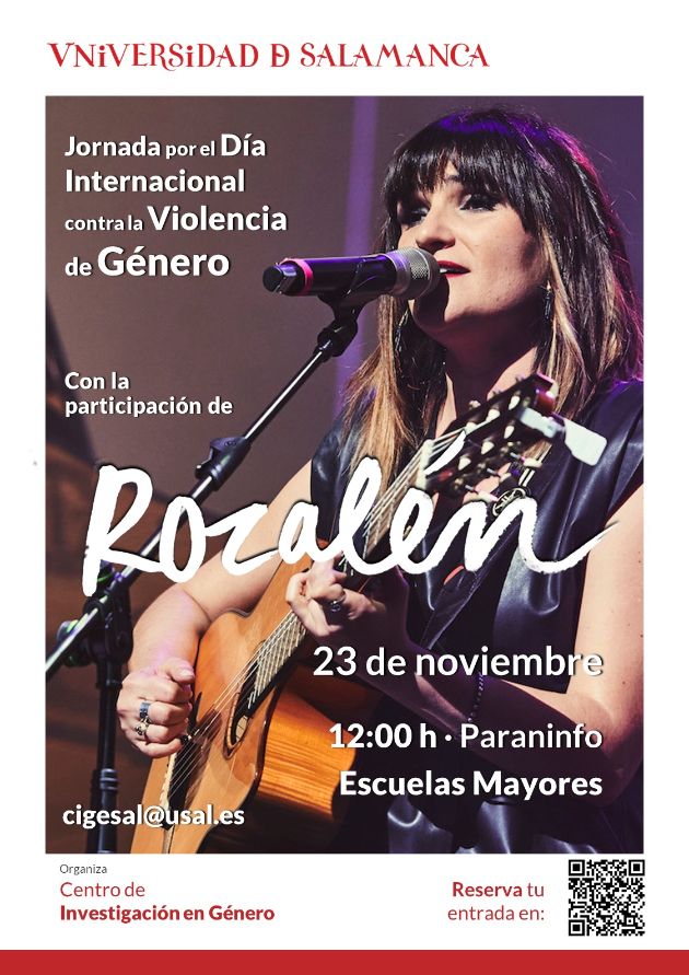 Rozal&eacute;n, en un acto contra la violencia de g&eacute;nero en la USAL  | Imagen 1