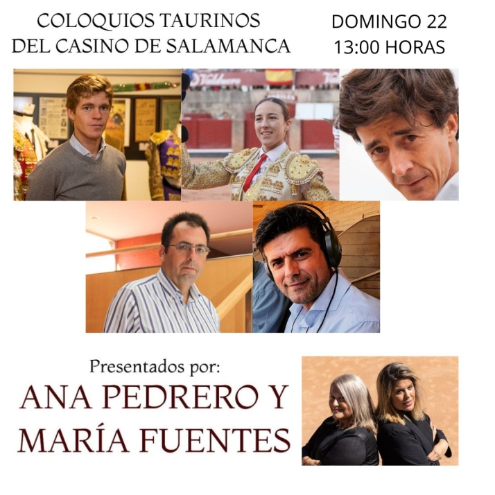 Estos son los invitados a los Coloquios Taurinos del Casino de este fin de semana con Ana Pedrero y Mar&iacute;a Fuentes | Imagen 2