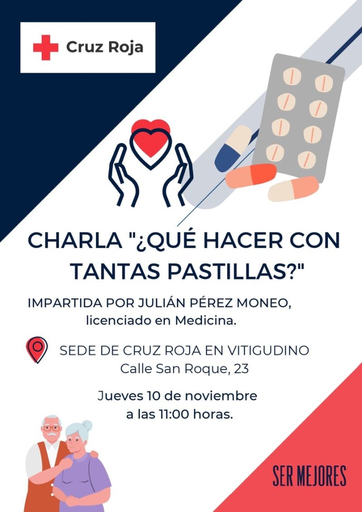 Cruz Roja ofrece en Vitigudino una charla sobre el uso de pastillas | Imagen 1