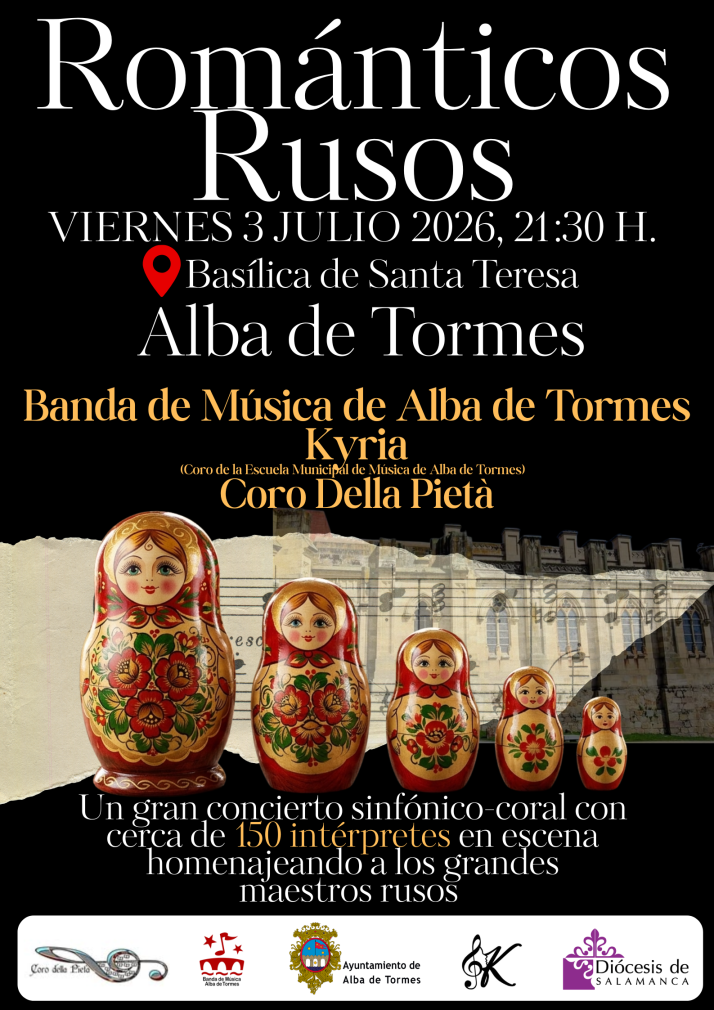 M&aacute;s de 150 int&eacute;rpretes rendir&aacute;n homenaje a los grandes rom&aacute;nticos rusos en un concierto sinf&oacute;nico-coral en Alba de Tormes | Imagen 1