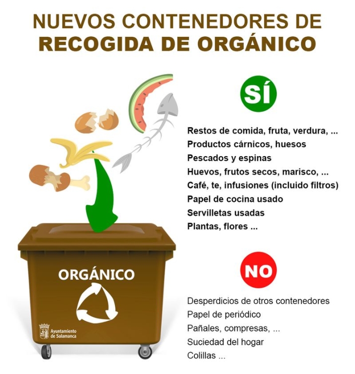 &iquest;Sabes para que hay que usar los nuevos contenedores marrones de Salamanca? | Imagen 1