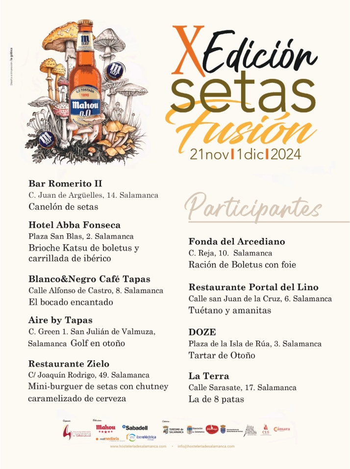 Los establecimientos de Salamanca en los que degustar las mejores setas | Imagen 1