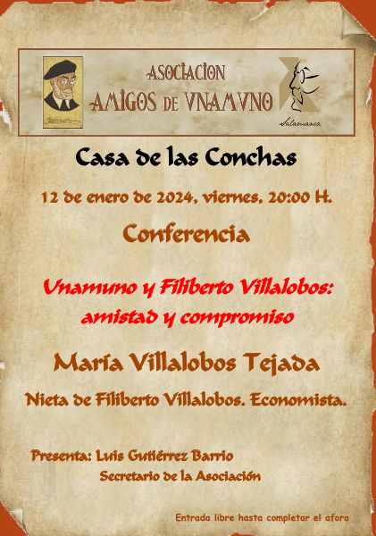 Nueva conferencia sobre Unamuno en la Casa de las Conchas | Imagen 1