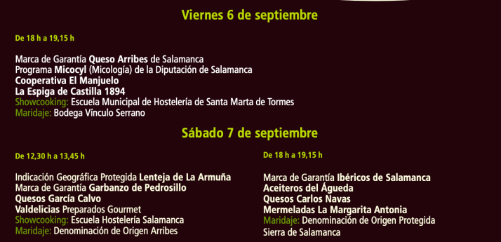 Los productos de Salamanca en Bandeja estar&aacute;n presentes en Salamaq con catas y showcookings | Imagen 1