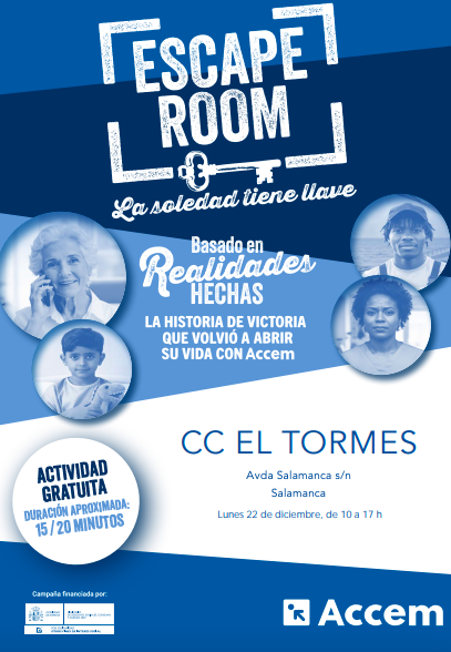 El Tormes acoge un escape room de Accem sobre la soledad no deseada | Imagen 1