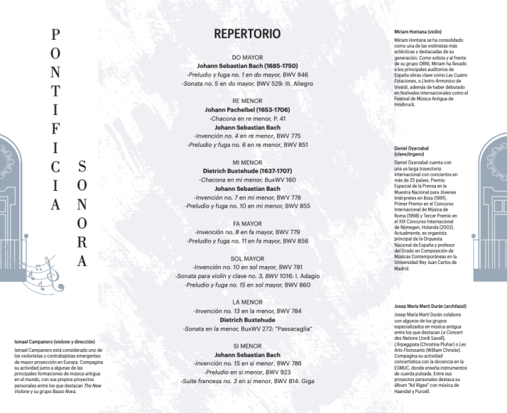 El cuarteto Basso Nova &amp; Ismael Campanero inaugura la II edici&oacute;n del ciclo 'Pontificia Sonora' | Imagen 1