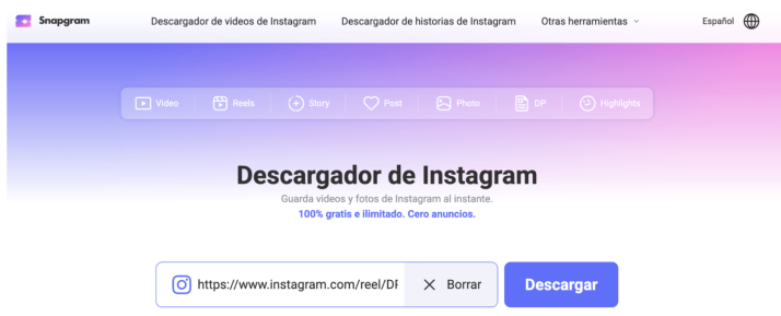 Por qu&eacute; Snapgram es el mejor descargador de videos de Instagram en 2026 | Imagen 3