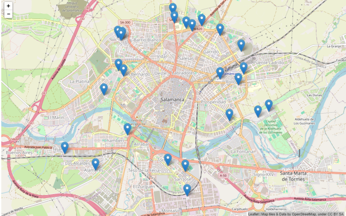 MAPA | D&oacute;nde aparcar gratis en Salamanca: gu&iacute;a de las 6.300 plazas distribuidas por barrios | Imagen 1