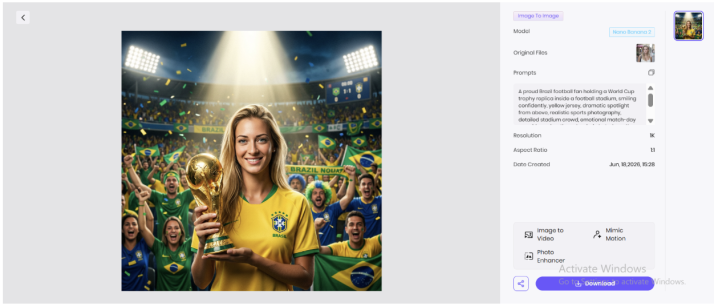 Generador de Im&aacute;genes IA para el Mundial: La Mejor Herramienta Gratuita para Crear P&oacute;sters de F&uacute;tbol y Avatares de Aficionados Online (2026) | Imagen 7