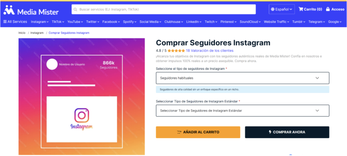 Los 5 mejores sitios para comprar seguidores de Instagram (lo que s&iacute; funciona) | Imagen 1