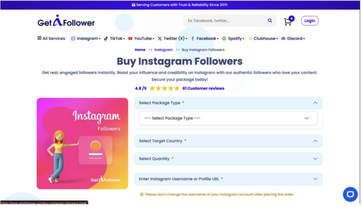 Los 5 mejores sitios para comprar seguidores de Instagram (lo que s&iacute; funciona) | Imagen 2