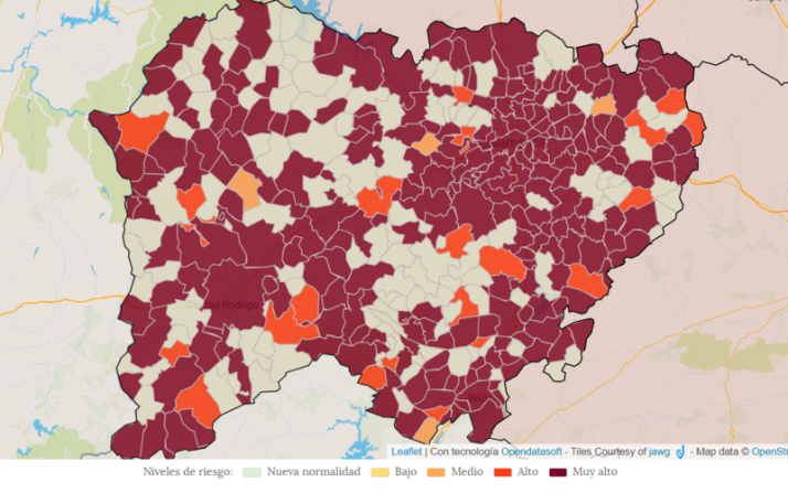 La sexta ola se ralentiza y suben a m&aacute;s de un centenar los municipios de Salamanca en &lsquo;nueva normalidad&rsquo;  | Imagen 1
