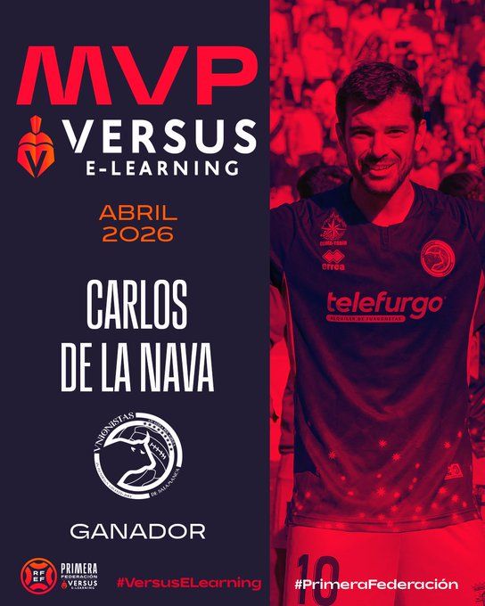 Carlos de la Nava se corona como MVP de abril en Primera Federaci&oacute;n | Imagen 1