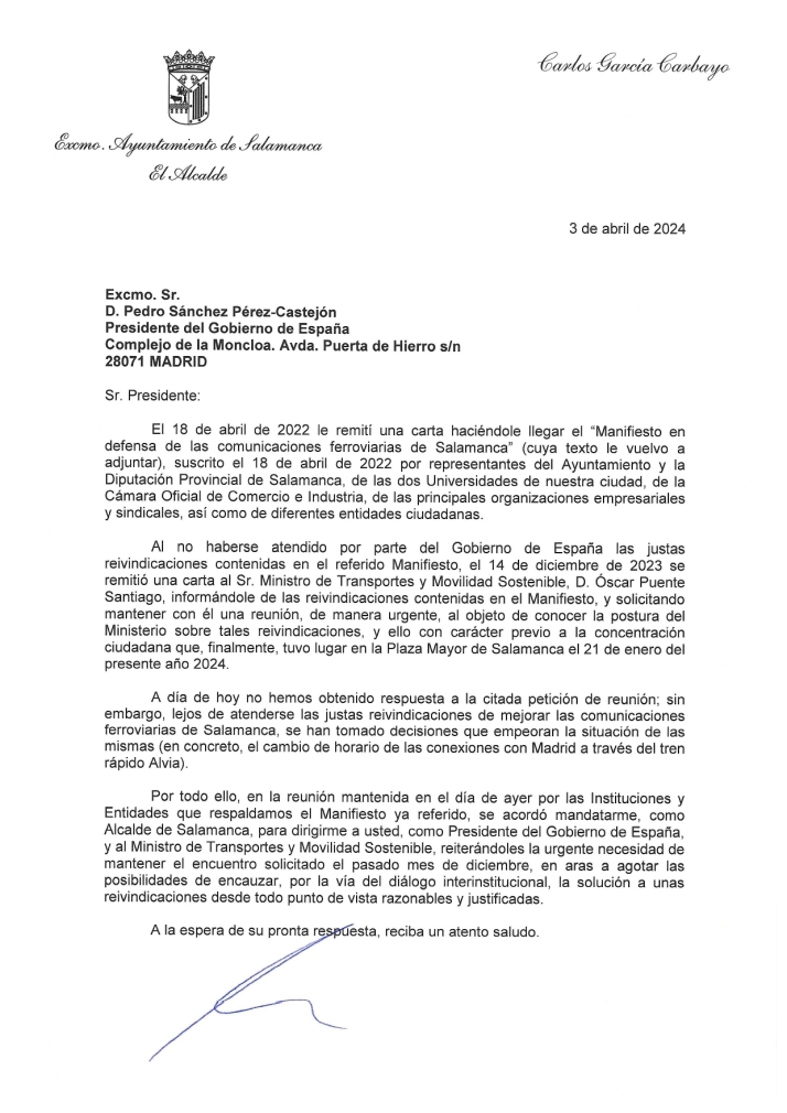 Primeras cartas diarias a Puente y S&aacute;nchez exigiendo mejores conexiones ferroviarias | Imagen 2