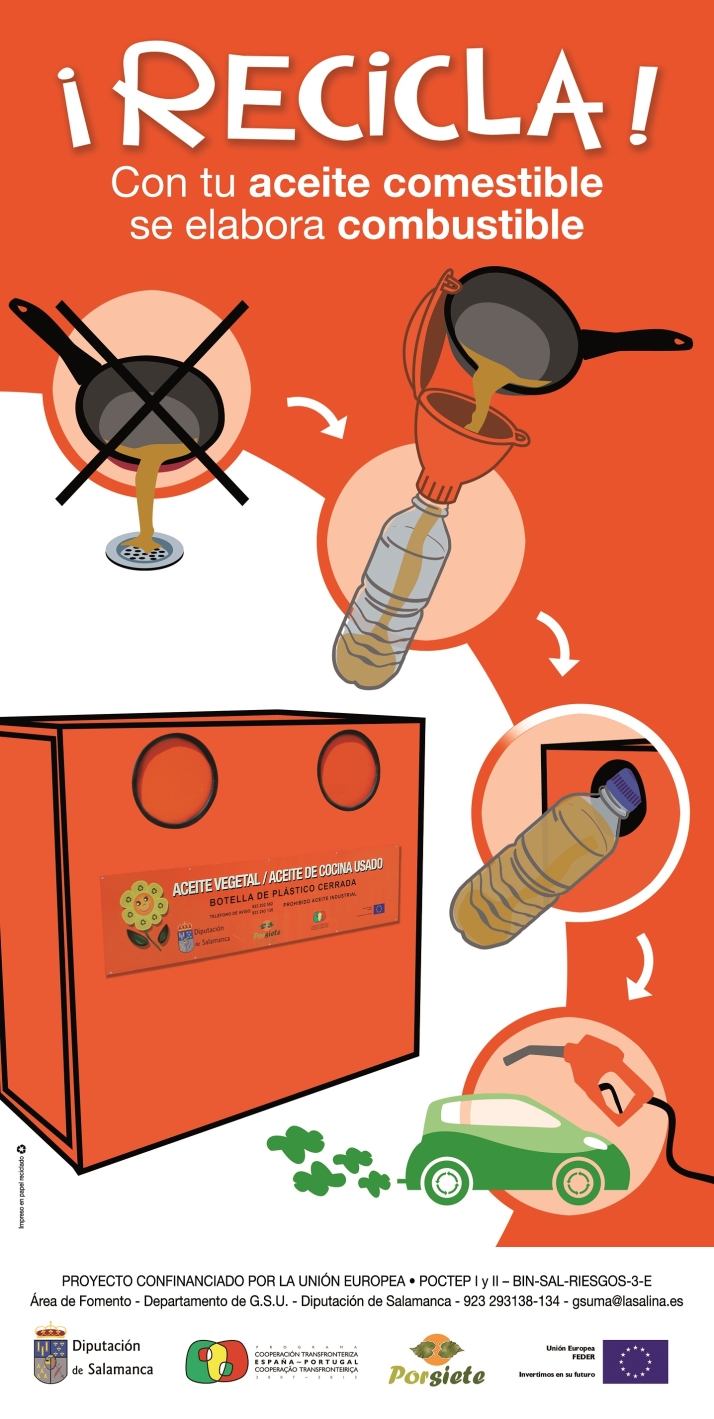 La Diputaci&oacute;n de Salamanca recoge en 2023 m&aacute;s de 56.000 kilos de aceite usado en la provincia | Imagen 1