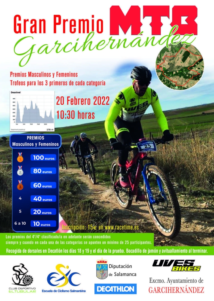 La prueba de Garcihern&aacute;ndez abre el VII Circuito Diputaci&oacute;n de BTT con premios en met&aacute;lico | Imagen 1