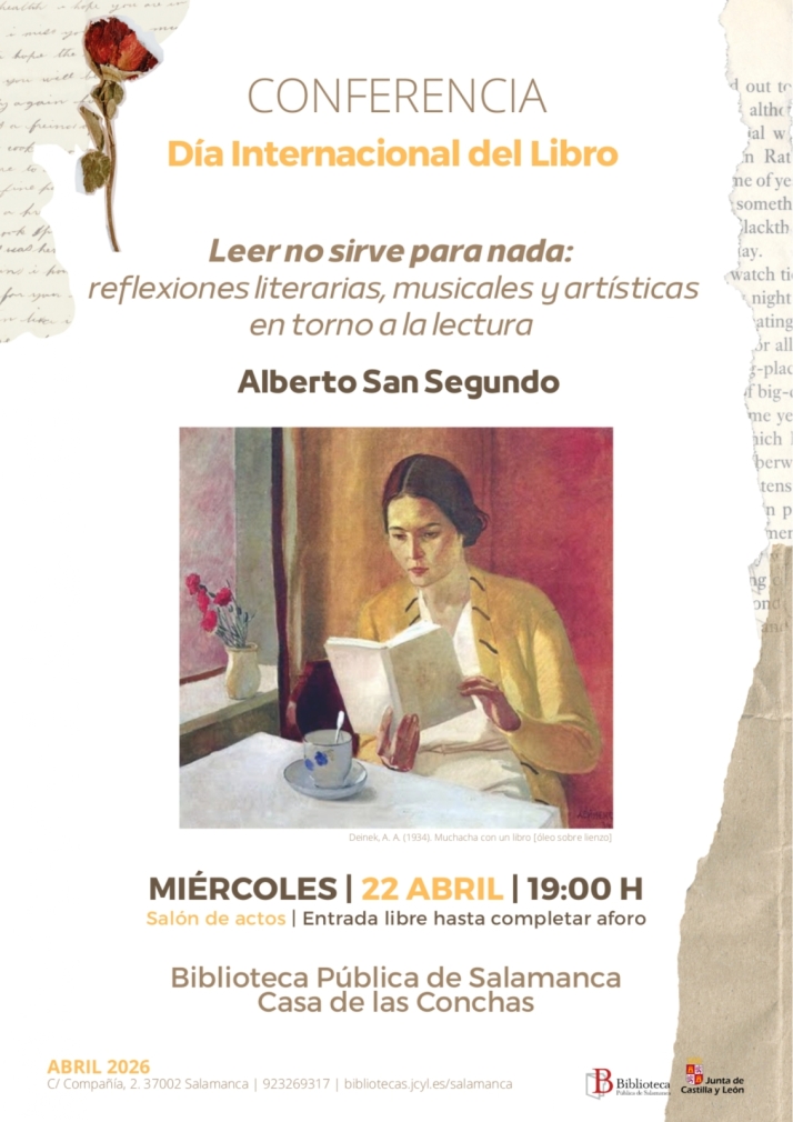 'Leer no sirve para nada': la provocadora cita con Alberto San Segundo por el D&iacute;a del Libro | Imagen 1