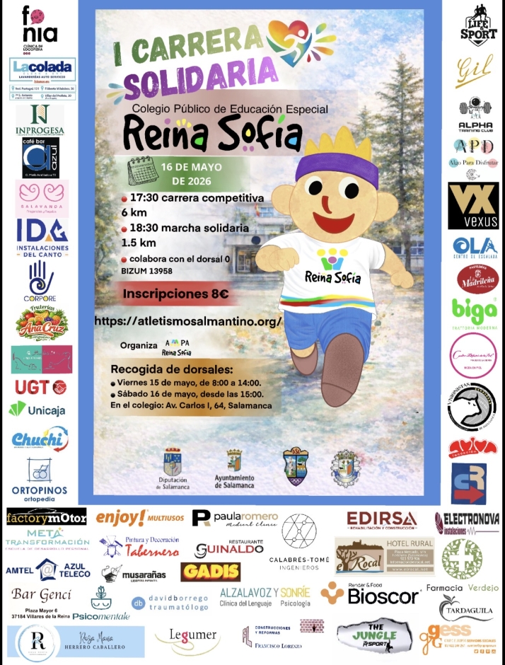 El colegio Reina Sof&iacute;a celebrar&aacute; su I Carrera Solidaria el 16 de mayo | Imagen 1