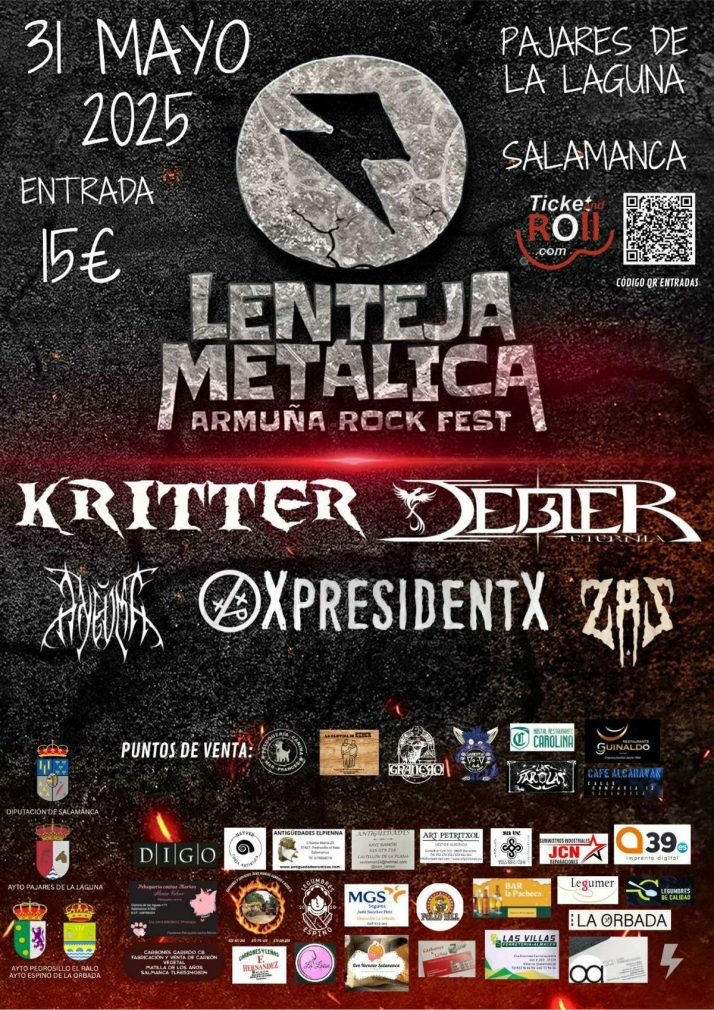 El II Festival La Lenteja Met&aacute;lica regresa con fuerza para hacer vibrar a la comarca de La Armu&ntilde;a | Imagen 1