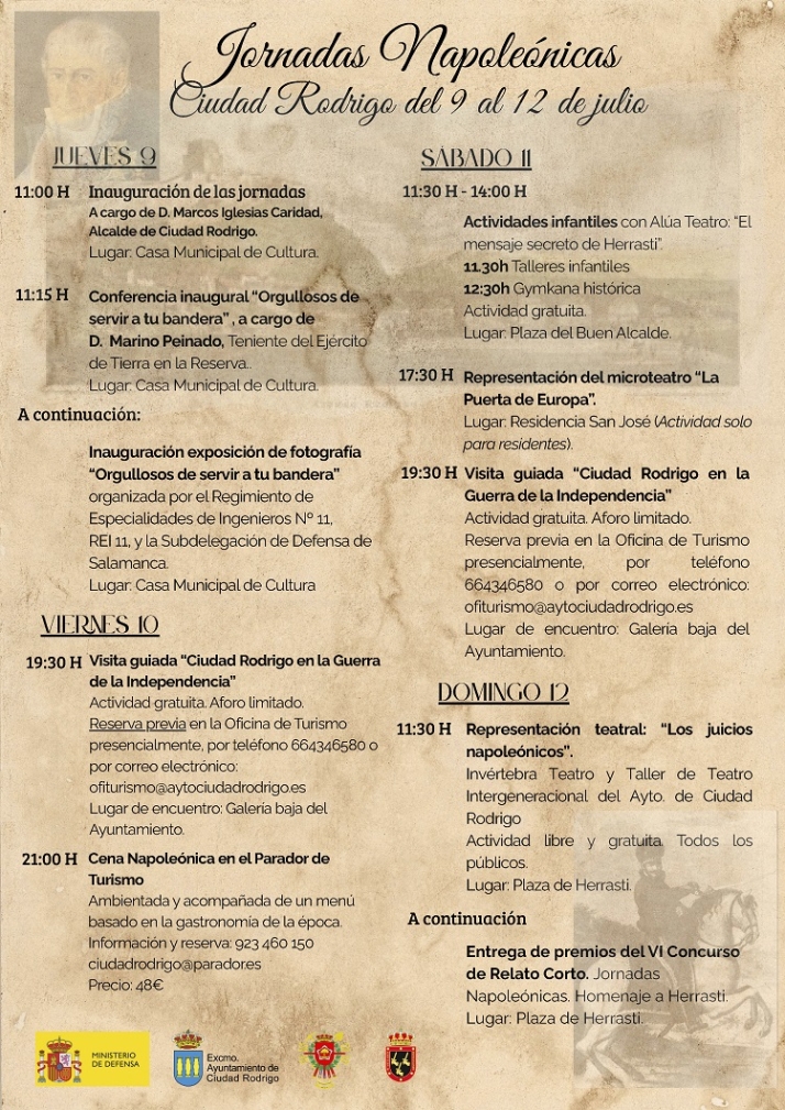 Ciudad Rodrigo presenta sus Jornadas Napoleónicas marcadas por la ausencia del REI 11 | Imagen 1