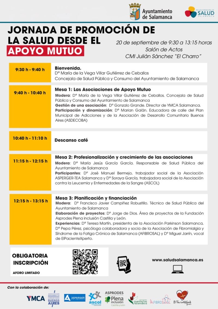 &lsquo;El Charro&rsquo; acoge este viernes la &lsquo;Jornada de Promoci&oacute;n de la Salud desde el Apoyo Mutuo&rsquo;  | Imagen 1