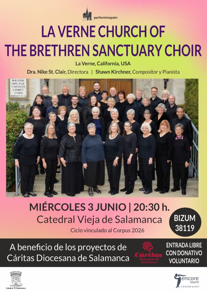 M&aacute;s de 50 voces de California cantan en la Catedral por C&aacute;ritas | Imagen 1