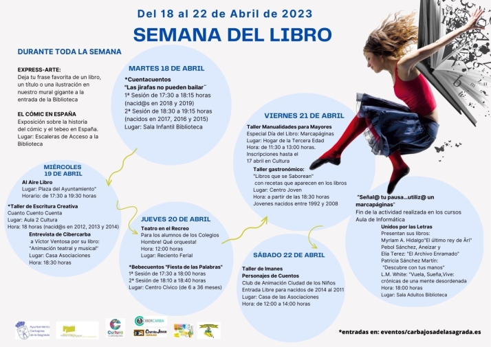 Cuentos, teatro, talleres, presentaciones y una exposici&oacute;n sobre el c&oacute;mic por el D&iacute;a del Libro en Carbajosa | Imagen 1