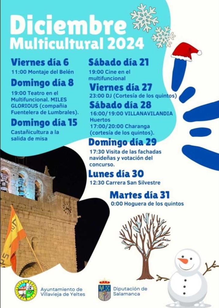 Intenso Programa Multicultural Diciembre 2024 en Villavieja de Yeltes  | Imagen 1