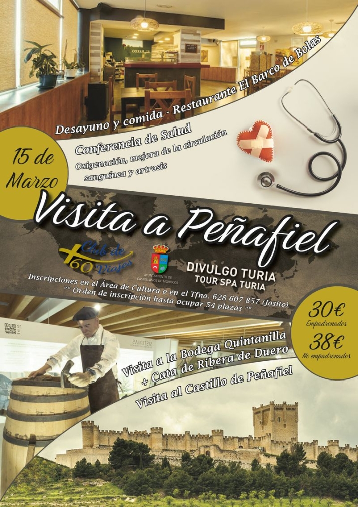 Castellanos de Moriscos organiza una excursi&oacute;n a Pe&ntilde;afiel para sus mayores | Imagen 1