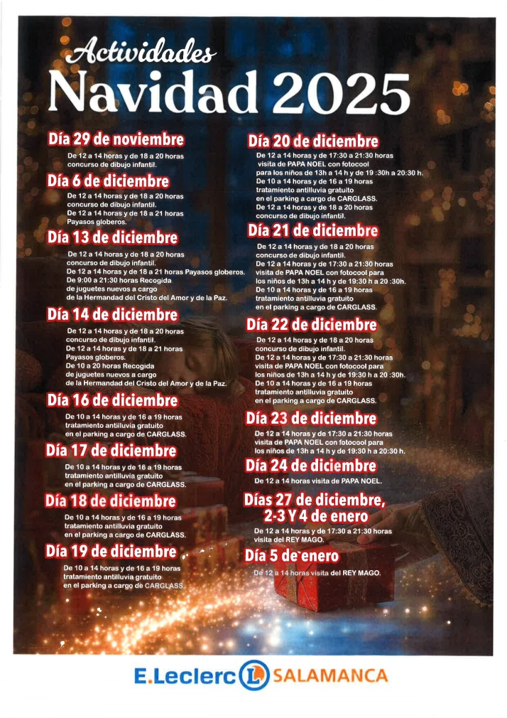 Visitas de Pap&aacute; Noel, promociones, concursos, recogidas solidarias... as&iacute; es la campa&ntilde;a navide&ntilde;a de E.Leclerc | Imagen 1