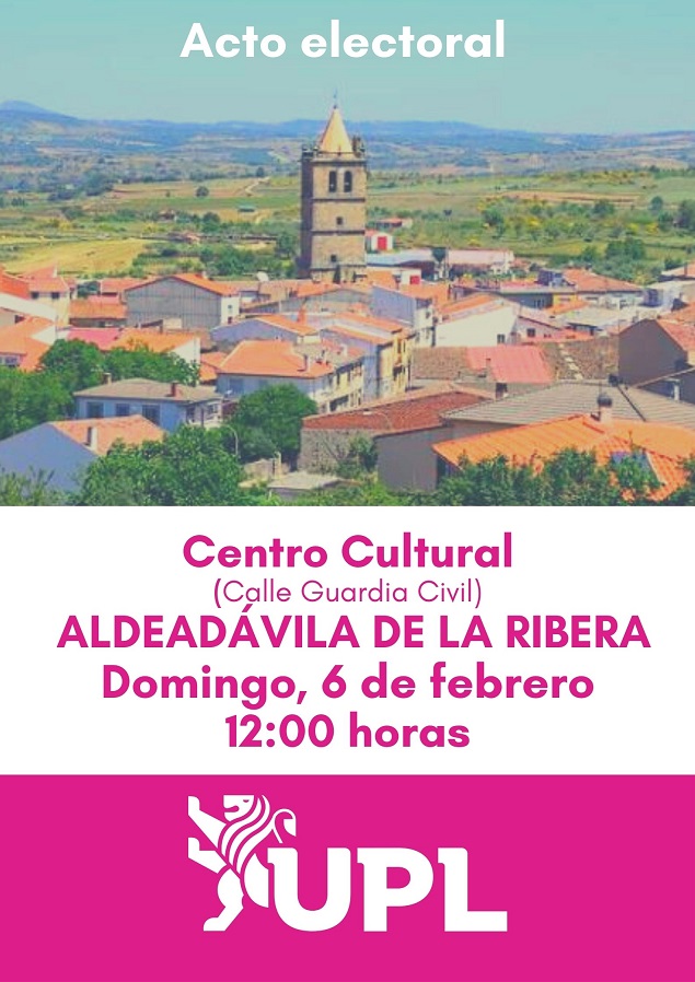 UPL expondr&aacute; sus propuestas este domingo en Aldead&aacute;vila y Vilvestre | Imagen 1