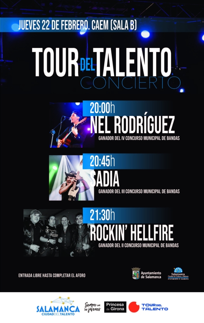 Nel Rodr&iacute;guez, Sadia y Rockin&rsquo; Hellfire actuar&aacute;n el 22 de febrero en la Sala B | Imagen 1