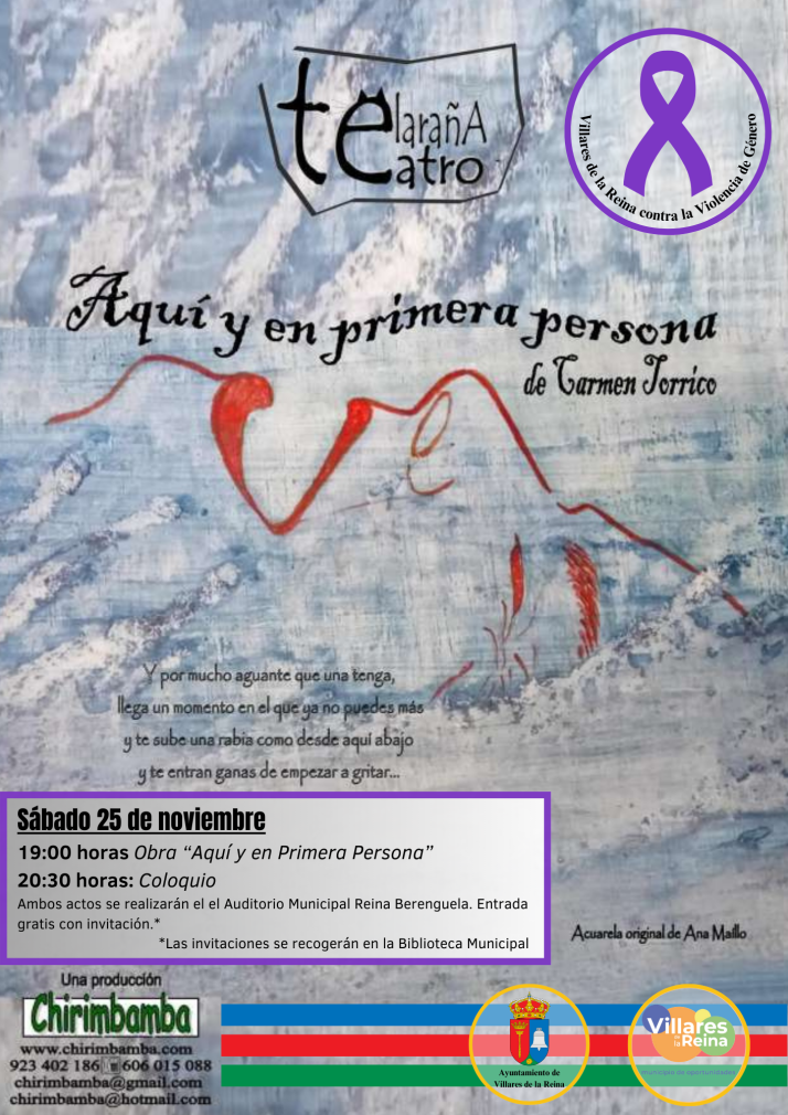 Villares de la Reina se une al d&iacute;a contra la violencia machista con teatro y un coloquio | Imagen 1