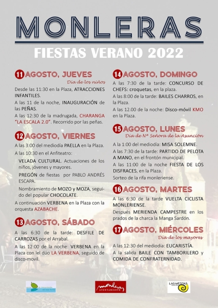 El grupo de folclore local pone la nota tradicional a las fiestas de Monleras | Imagen 1