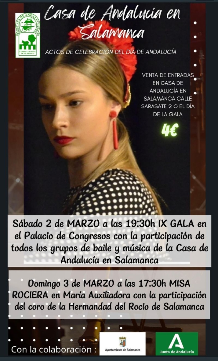 Sevillanas, flamenco y una misa rociera para celebrar el D&iacute;a de Andaluc&iacute;a en Salamanca | Imagen 1