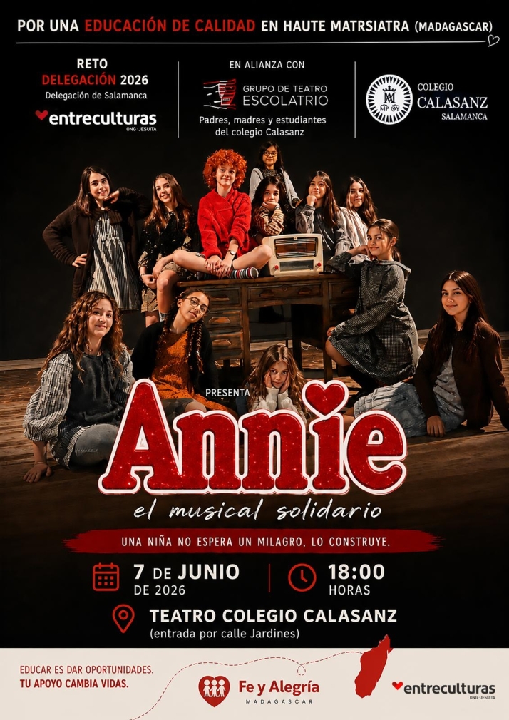 El musical solidario 'Annie' llega a Salamanca a favor de un proyecto educativo en Madagascar | Imagen 1