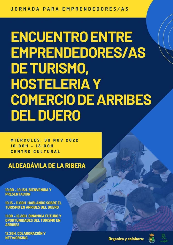 Aldead&aacute;vila acoger&aacute; un encuentro para personas emprendedoras ligadas a la actividad tur&iacute;stica en Arribes | Imagen 1