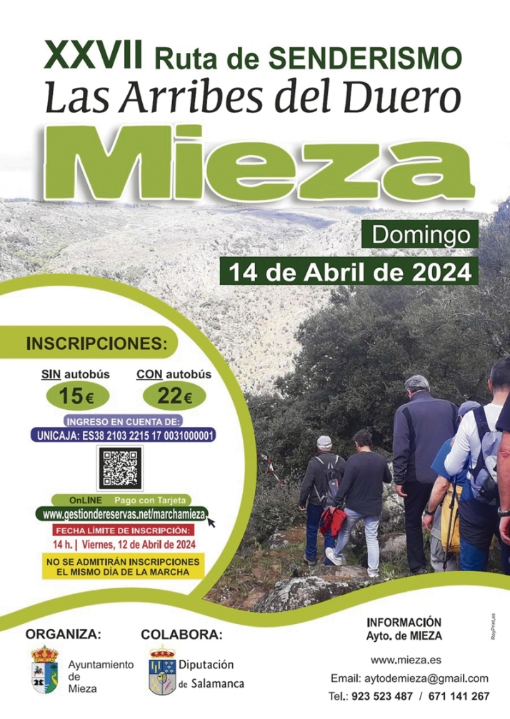 Mieza tiene todo preparado para celebrar este domingo la XXVII Ruta de Senderismo 'Arribes del Duero' | Imagen 1