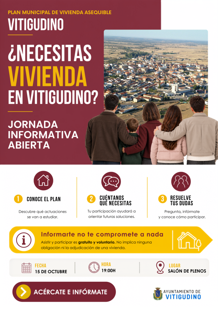 El Ayuntamiento de Vitigudino promueve un Plan Municipal de Vivienda Asequible | Imagen 1